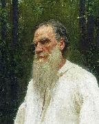Ilya Repin Lev Nikolayevich Tolstoy shoeless. Spain oil painting artist